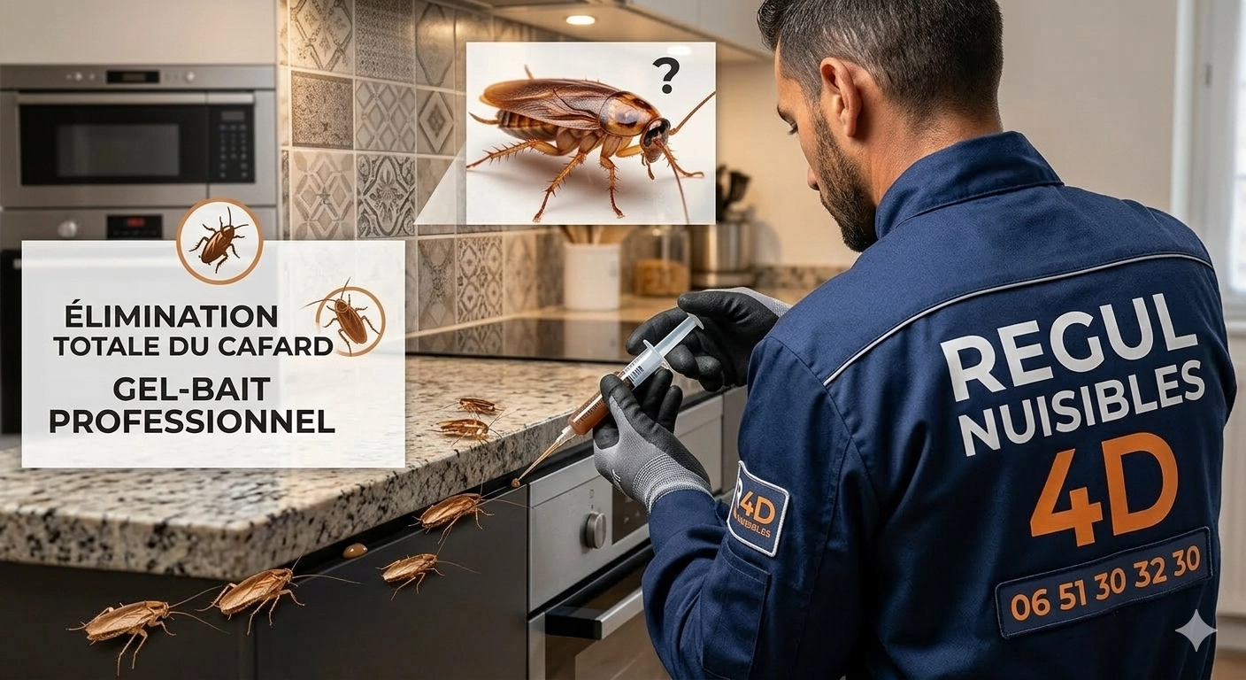 Traitement gel anti cafards par r&eacute;gul-nuisibles-4d &agrave; toulon