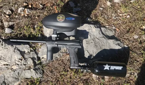 Paintball pour les traitements de nid de guêpes ou frelons inaccessible ou traitement de chenilles processionnaires du pin 